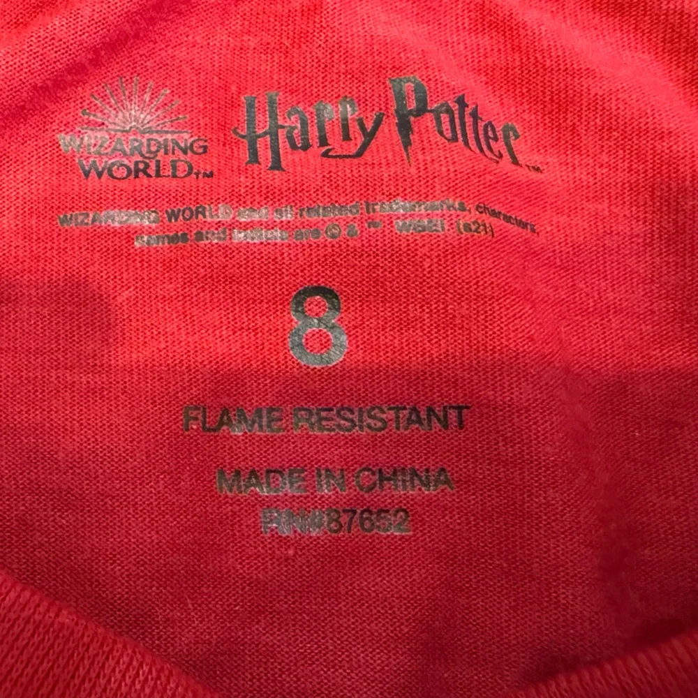 Harry Potter pajamas kids size 8